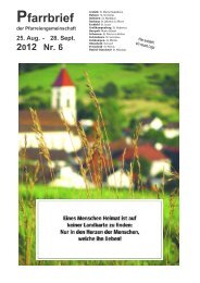 Pfarrbrief Nr 06 vom 25.08.-28.09.2012 - Arzfeld