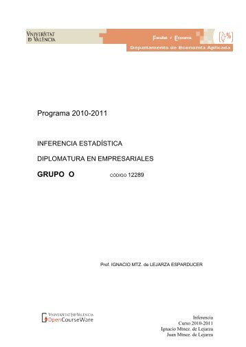 Guia docente grupos G3 - OCW de la Universitat de Valencia