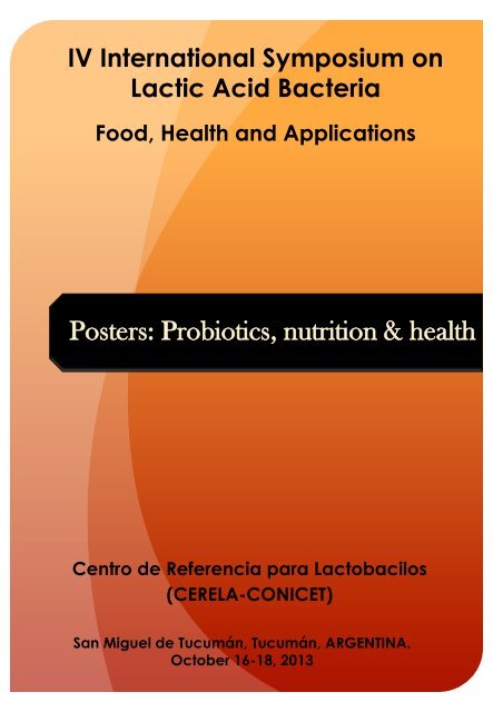Posters: Probiotics, nutrition & health - Centro de Referencia para ...