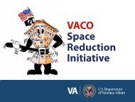 VACO Space Reduction Initiative - US Department of Veterans Affairs