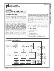 LMX9830 Bluetooth™ Serial Port Module