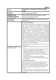 introduction to statistical methods in public health