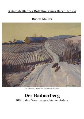 Der Badnerberg - Baden