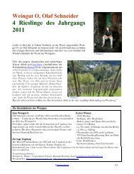 Weingut O, Olaf Schneider und seine Rieslinge ... - vinifera-mundi.ch