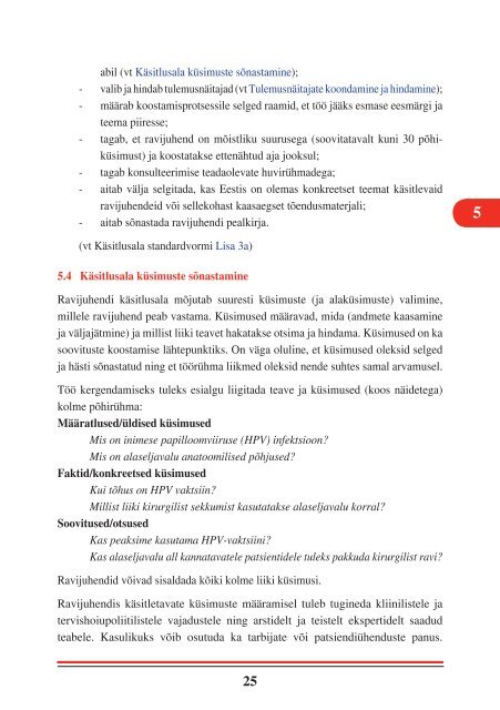 Eesti ravijuhendite koostamise käsiraamat - Ravijuhend.ee