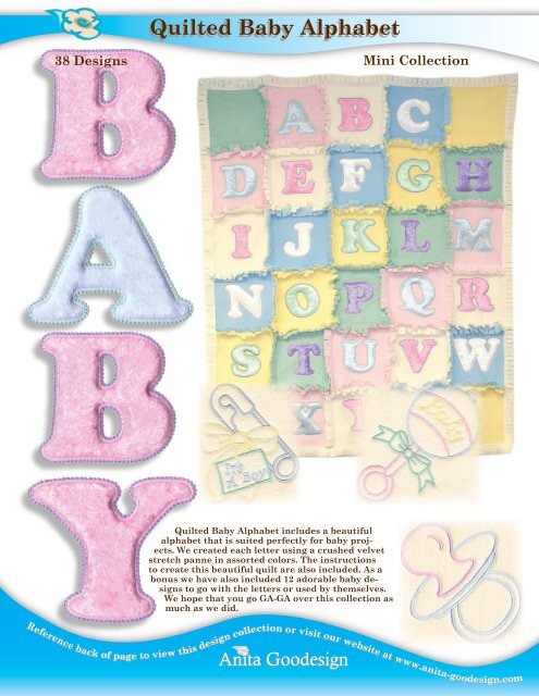 Quilted Baby Alphabet Quilted Baby Alphabet - Anita Goodesign