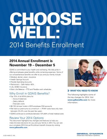Annual Enrollment Booklet and 2014 Premiums - employee benefits ...