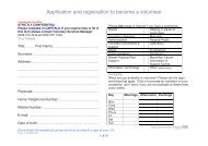 Volunteer Application Form - Barnet and Chase Farm Hospitals NHS ...