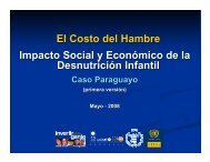 El Costo del Hambre Impacto Social y EconÃ³mico de la ... - BVSDE