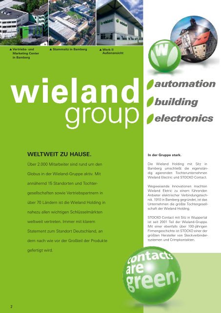 Corporate Sustainability/Umwelterklärung 2013 - Wieland Electric