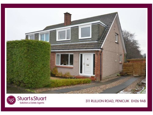 311 RULLION ROAD, PENICUIK EH26 9AB - Stuart & Stuart