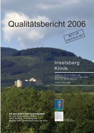 Qualit.tsbericht 2006 05-07 (Page 36) - Inselsberg-Klinik