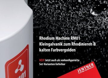 Rhodium Machine RM01 Kleingalvanik zum Rhodinieren & kalten ...