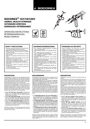 SOCOREX 167/187/287