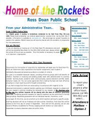 Attendance Mailbox - Option 2 - Ross Doan Public School