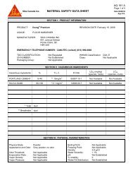 section i: product information - Northland Construction Supplies