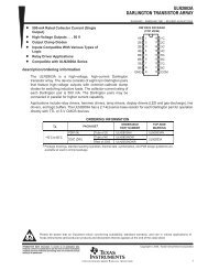 ULN2803A DARLINGTON TRANSISTOR ARRAY - Datasheet Catalog