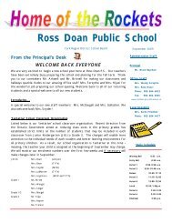 welcome back everyone - Ross Doan Public School