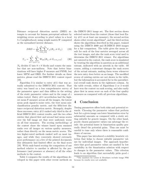 Document Binarization with Automatic Parameter Tuning