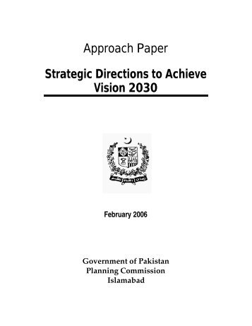 Strategic Directions to Achieve VISION 2030 - Planning Commission
