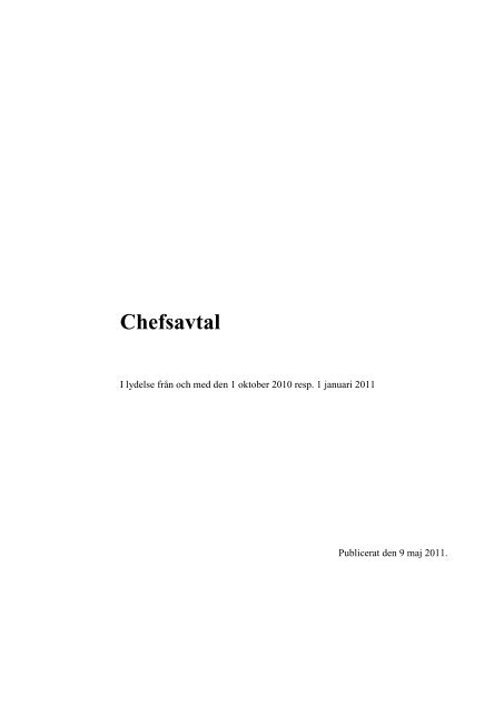 (Chefsavtal ) i PDF-format - Arbetsgivarverket