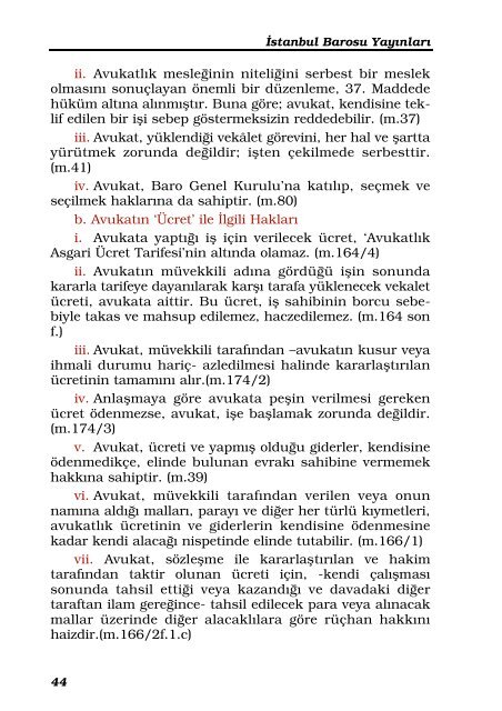 stajyer avukatlarin el kitabi - İstanbul Barosu