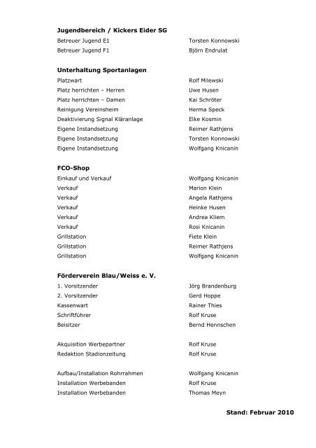 Termingestaltung 2010 - FC Offenbüttel 68 e.V.