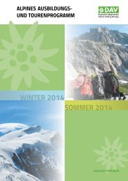 sommer 2014 winter 2014 - Deutscher Alpenverein Sektion Freiburg ...