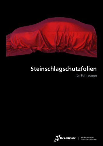 Prospekt Steinschlagschutzfolien für Autos - Spandex