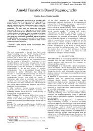 Arnold Transform Based Steganography - International Journal of ...