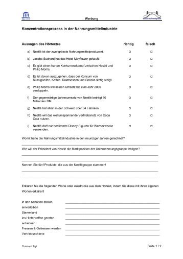 Konzentrationsprozess in der Nahrungsmittelindustrie