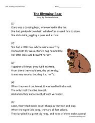 The Rhyming Bear - Have Fun Teaching