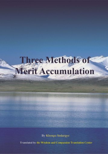 Download:Three Methods of Merit Accumulation(PDF file) - Khenpo ...