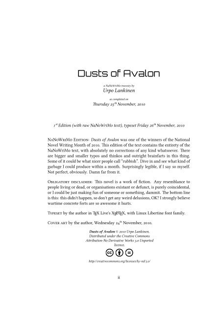 Dusts of Avalon - Beastwithin.org