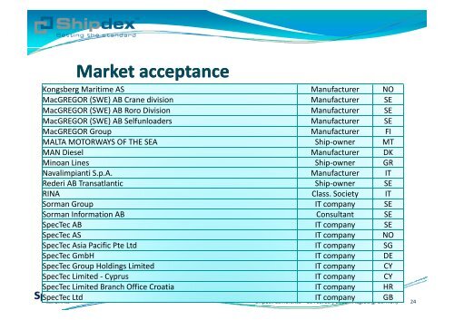 The Nuts & Bolts of Shipdex™ - EMEC