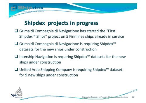 The Nuts & Bolts of Shipdex™ - EMEC