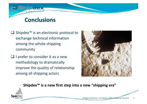 The Nuts & Bolts of Shipdex™ - EMEC