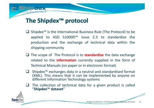 The Nuts & Bolts of Shipdex™ - EMEC