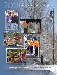 MECKLENBURG ELECTRIC COOPERATIVE ANNUAL REPORT