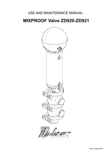 MIXPROOF Valve ZD920-ZD921 - Alflow