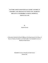 factors associated with glycaemic control in children and ... - muhas