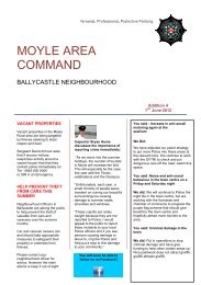 Ballycastle Newsletter June 2012 - Police Service of Northern Ireland