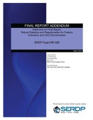 Final Report - Addendum - Strategic Environmental Research and ...