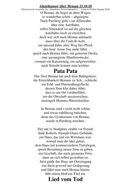 Altneihauser Uber Hemau 23okt10 Tanngrindler Musikanten