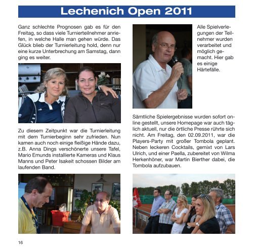 TopSpin 2 2011 - Tennis-Club Blau-Weiß Lechenich eV