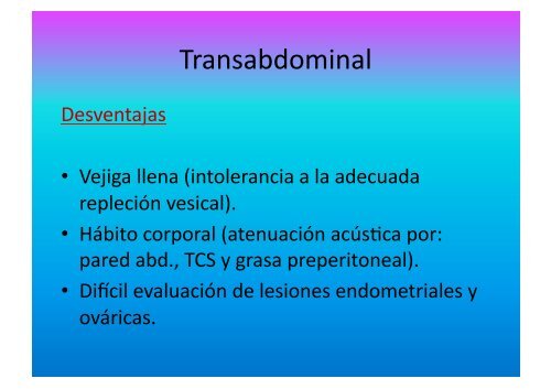 UltrasonograMa en Ginecología - IGBA