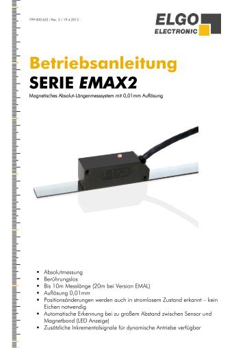 Betriebsanleitung LIMAX33 RED - ELGO Electric GmbH