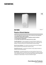 IR270MD Passive infrared detector - Siemens