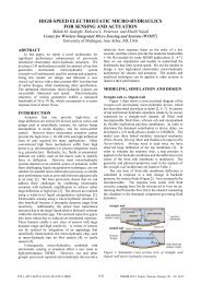 high-speed electrostatic micro-hydraulics for sensing and ... - WIMS2