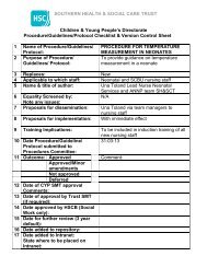 Temperature Measurement - Southern Health and Social Care Trust